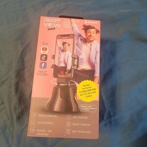 360° View Black Smartphone Mount